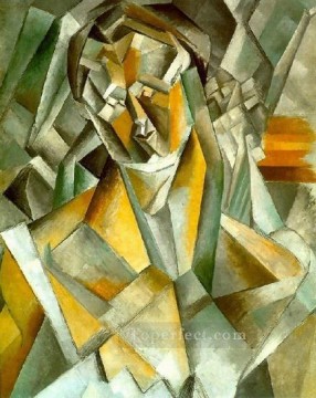 Mujer sentada 3 1909 cubista Pablo Picasso Pinturas al óleo